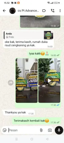Testimonial Papan Bunga Pernikahan labuh baru barat